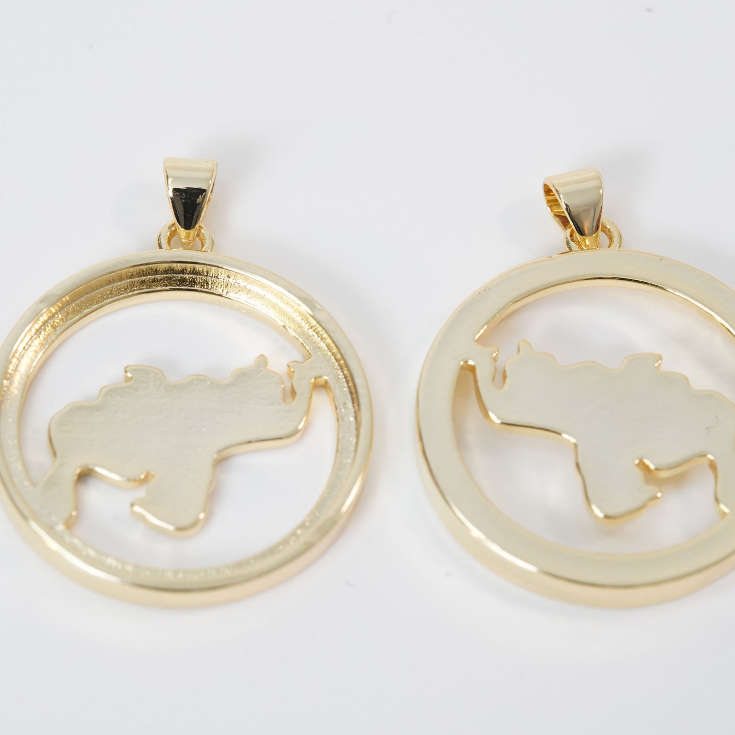 Gold Earth Charms,18K Gold Filled World Map Pendant,World Map Charm Bracelet Necklace for DIY Jewelry Making Supply