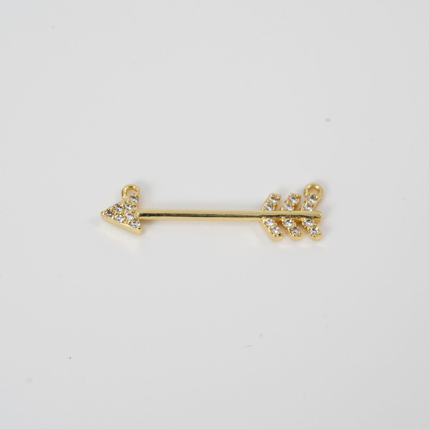 Gold Arrow Charms,18K Gold Filled Arrow Pendant,Arrow Charm Bracelet Necklace for DIY Jewelry Making Supply