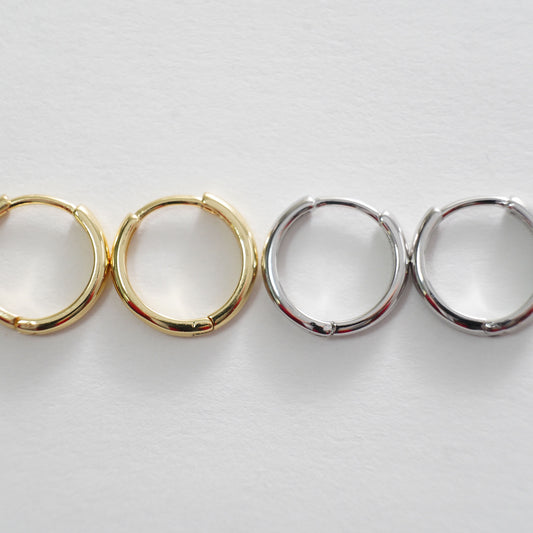 1pair 18K Gold Filled thin Hoops Earrings,Gold Earrings,Dainty Hoops Huggie,Gold Huggies Hoop Earrings