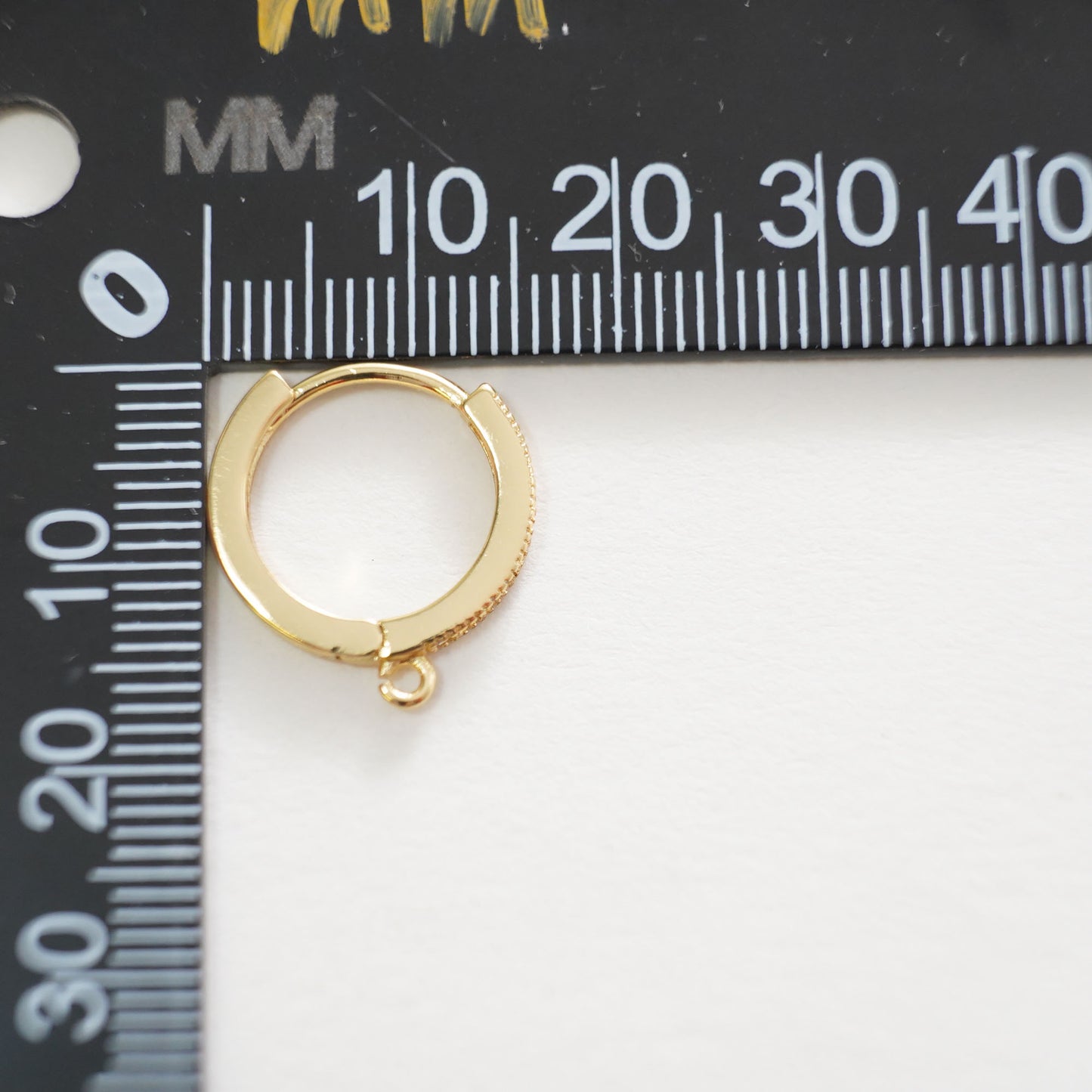 1pair 18K Gold Filled Hoops earring components,Gold Earrings,Dainty Hoops Huggie,Gold Huggies Hoop Earrings