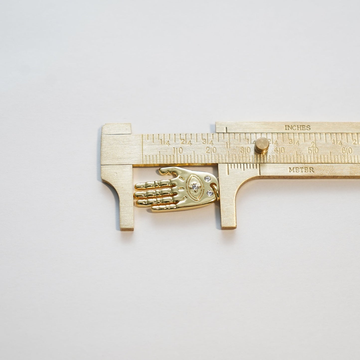 18K Gold Filled Hamsa Hand Pendant,CZ Micro Pave Hand Evill Eye Charm Necklace for DIY Jewelry Making Supply