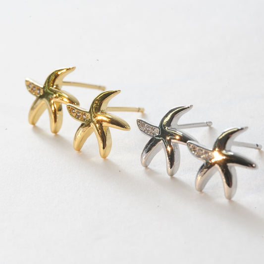 1pair 18K Gold Filled Star Earrings,Gold Earrings,Dainty Earrings