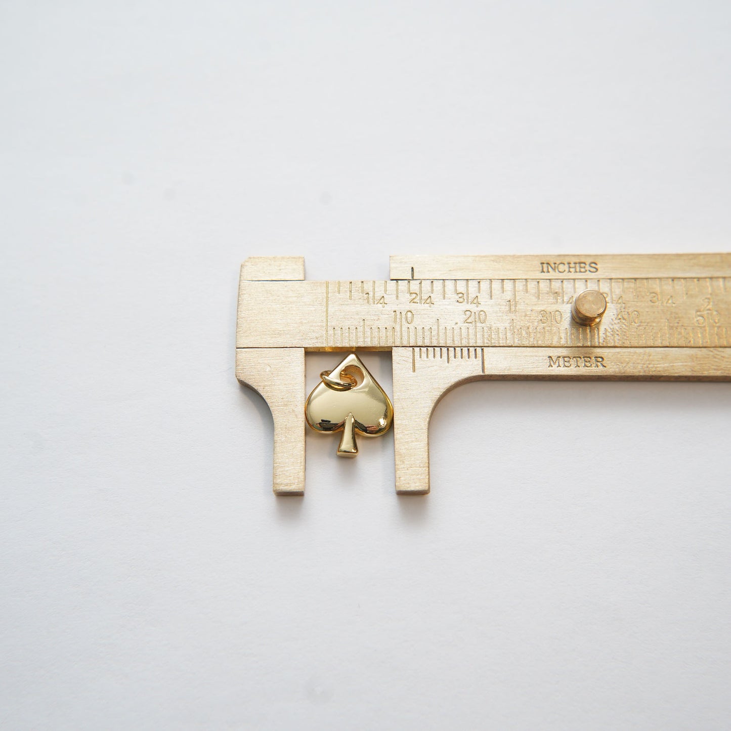 Gold Poker Beads Charms,18K Gold Filled Poker Pendant,Silver Poker Charm Bracelet Necklace for DIY Jewelry Making Supply