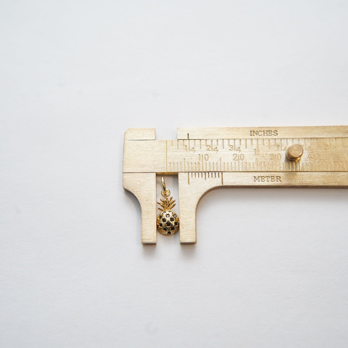 Gold Pineapple Charms,18K Gold Filled Pineapple Pendant,Fruit Charm Bracelet Necklace for DIY Jewelry Making Supply