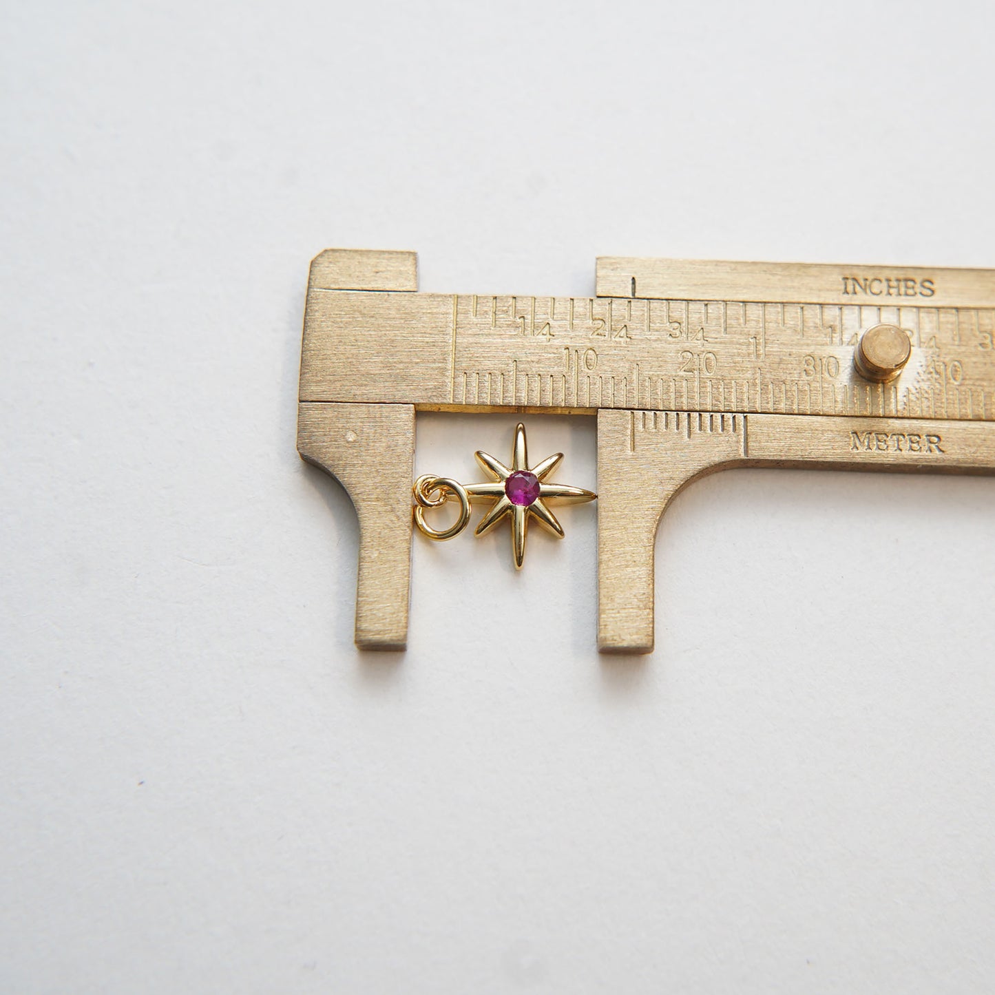 Gold Star Charms,18K Gold Filled Starburst Pendant,CZ North Star Charm Bracelet Necklace for DIY Jewelry Making Supply