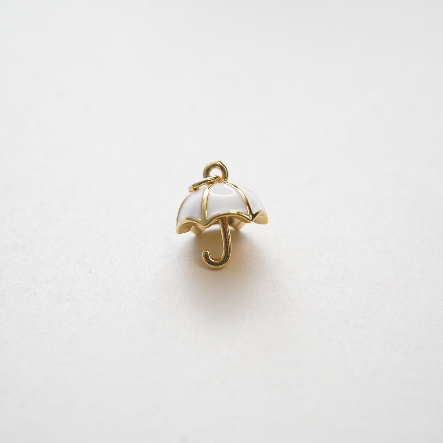 Gold Umbrella Charms,18K Gold Filled Umbrella Pendant,Enamel Charm Bracelet Necklace for DIY Jewelry Making Supply