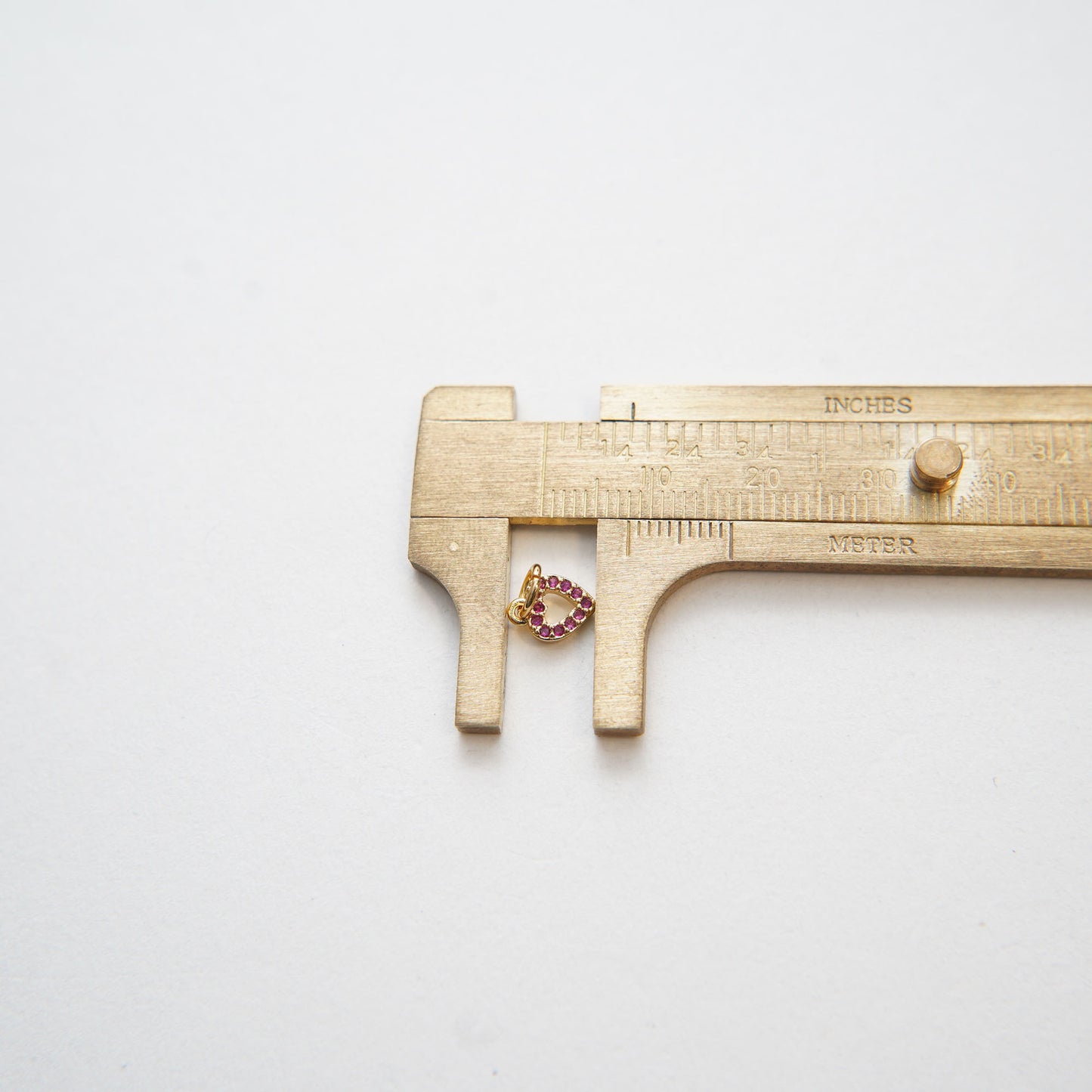 Gold Tiny Heart Charms,18K Gold Filled Heart Pendant,CZ Micro Pave Heart Charm Bracelet Necklace for DIY Jewelry Making Supply