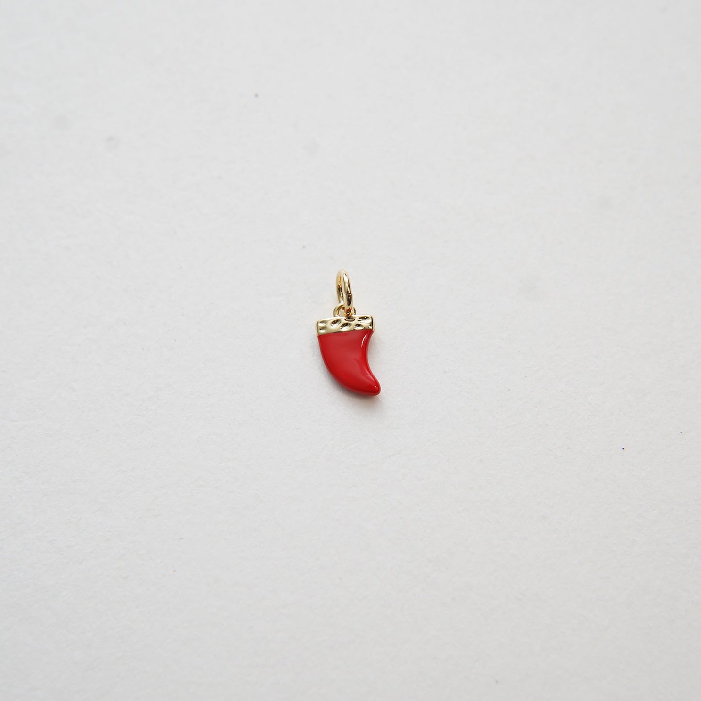 Gold Horns Charms,18K Gold Filled Enamel Horns Pendant,Horns Charm Bracelet Necklace for DIY Jewelry Making Supply