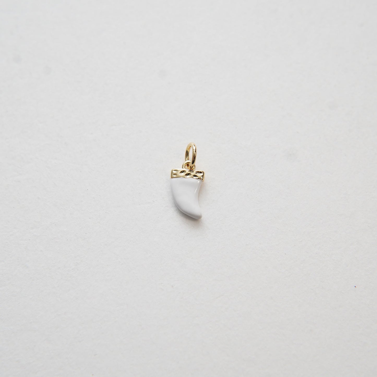 Gold Horns Charms,18K Gold Filled Enamel Horns Pendant,Horns Charm Bracelet Necklace for DIY Jewelry Making Supply