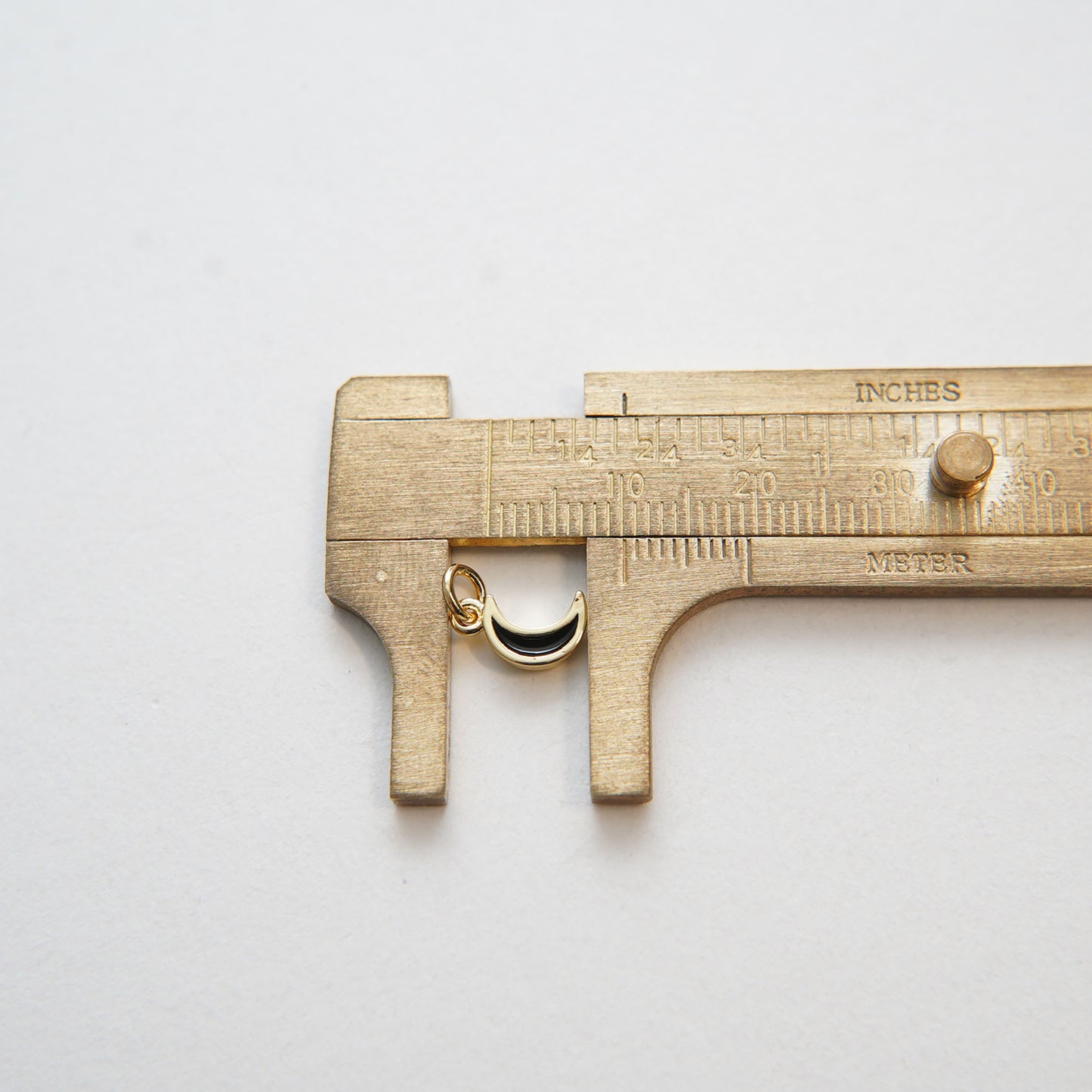 Gold Moon Charms,18K Gold Filled Enamel Moon Pendant,Celestial Charm Bracelet Necklace for DIY Jewelry Making Supply