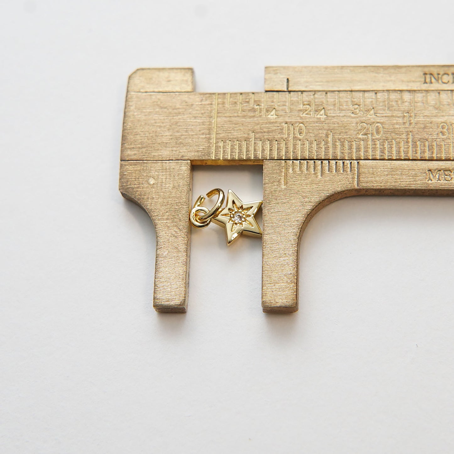 Gold Star Charms,18K Gold Filled CZ Micro Pave Star Pendant,Silver Star Charm Bracelet Necklace for DIY Jewelry Making Supply