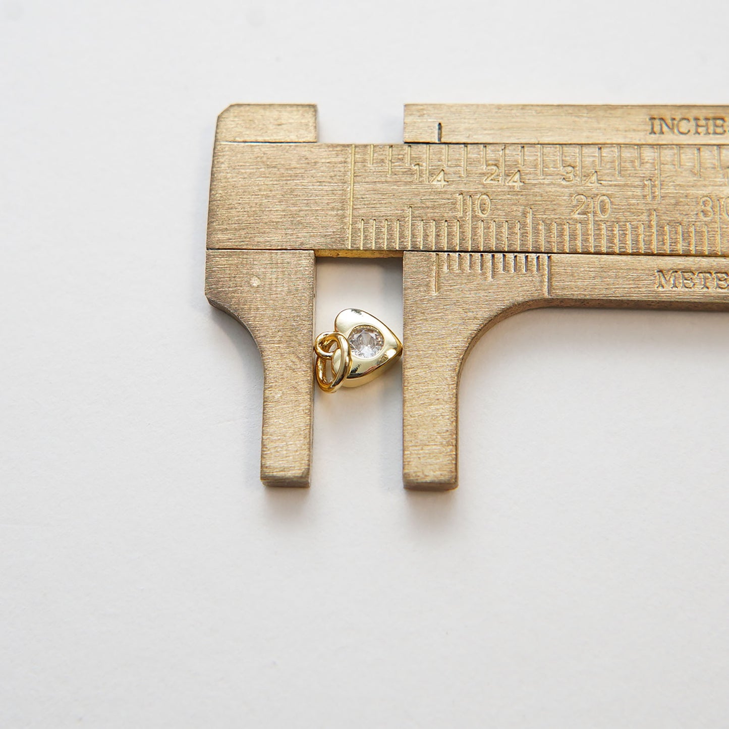 Gold Heart Charms,18K Gold Filled Heart Pendant,Tiny Heart Charm Bracelet Necklace for DIY Jewelry Making Supply