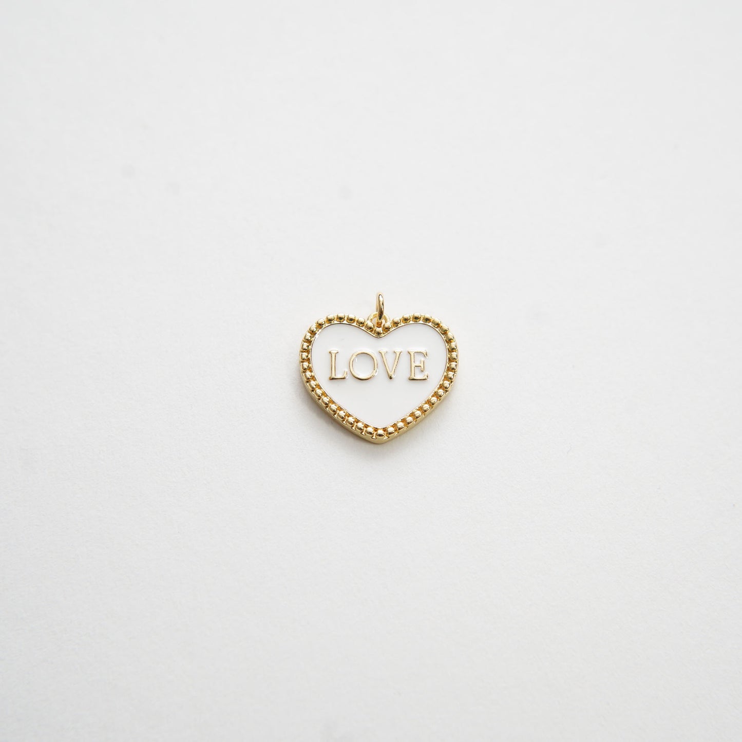 Gold Heart Charms,18K Gold Filled Heart Pendant,Love Charm Bracelet Necklace for DIY Jewelry Making Supply (20x18mm)