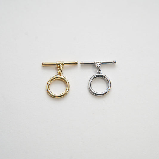 18K Gold Toggle Clasp, Gold OT Clasp Fancy Design OT Clasp Bulk Supply for Bracelet Necklace Component