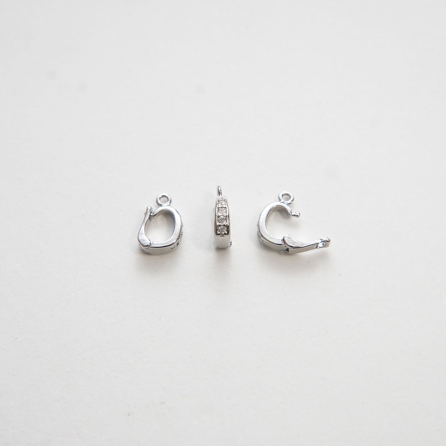 18k Gold Shortener Enhancer Clasp for Bracelet Necklace, Gold CZ Zircon Clasp, Shortener Clasp