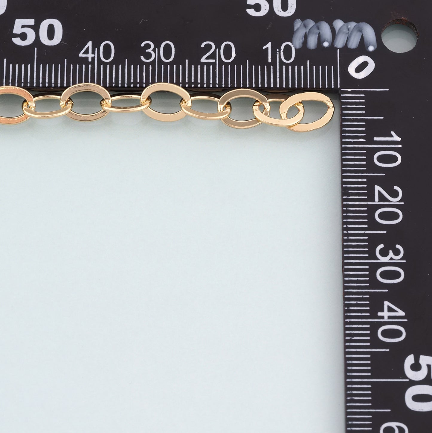 18K Gold Filled Oval Chain,Oval Chain Bracelet Necklace for DIY Jewelry Making Supply