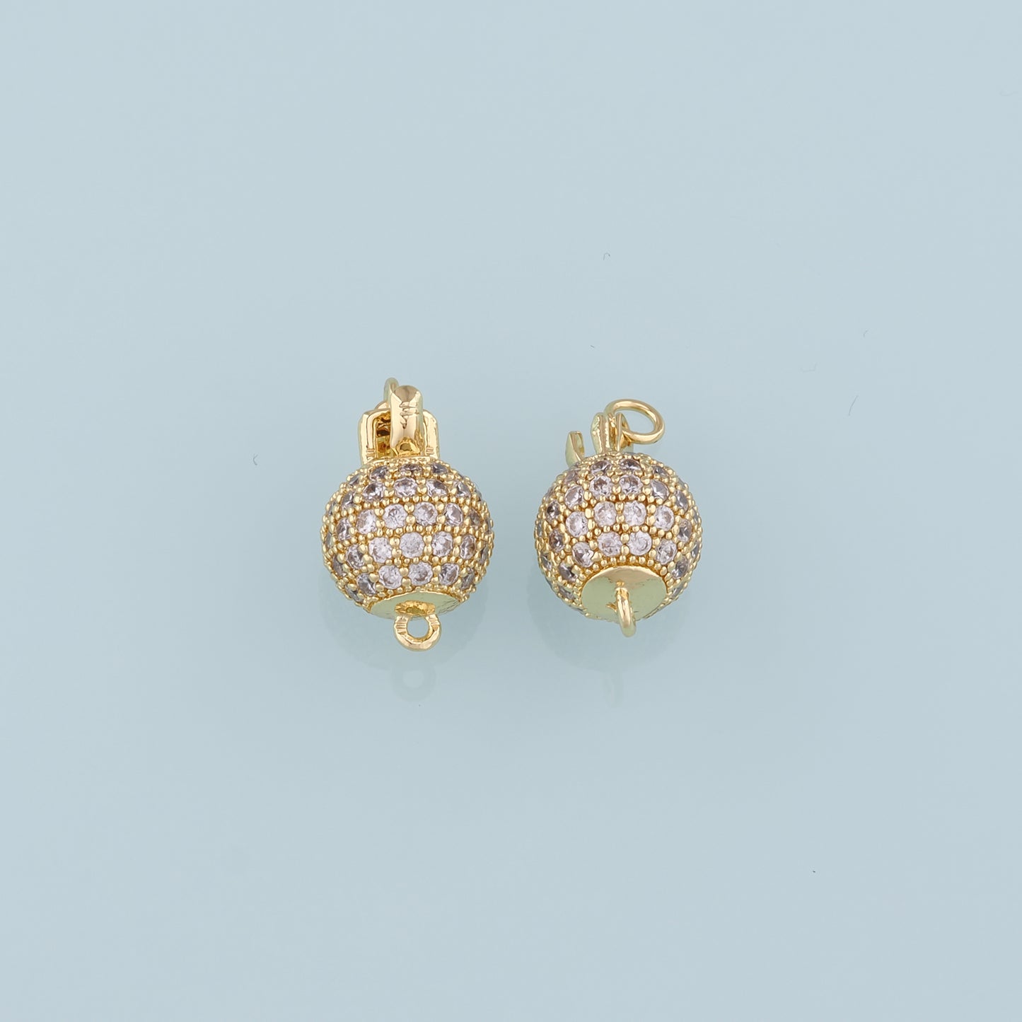 Gold Connector charm,18K Gold Filled Grenade Pendant,CZ Micro Pave Grenade Charm Bracelet Necklace for DIY Jewelry Making Supply