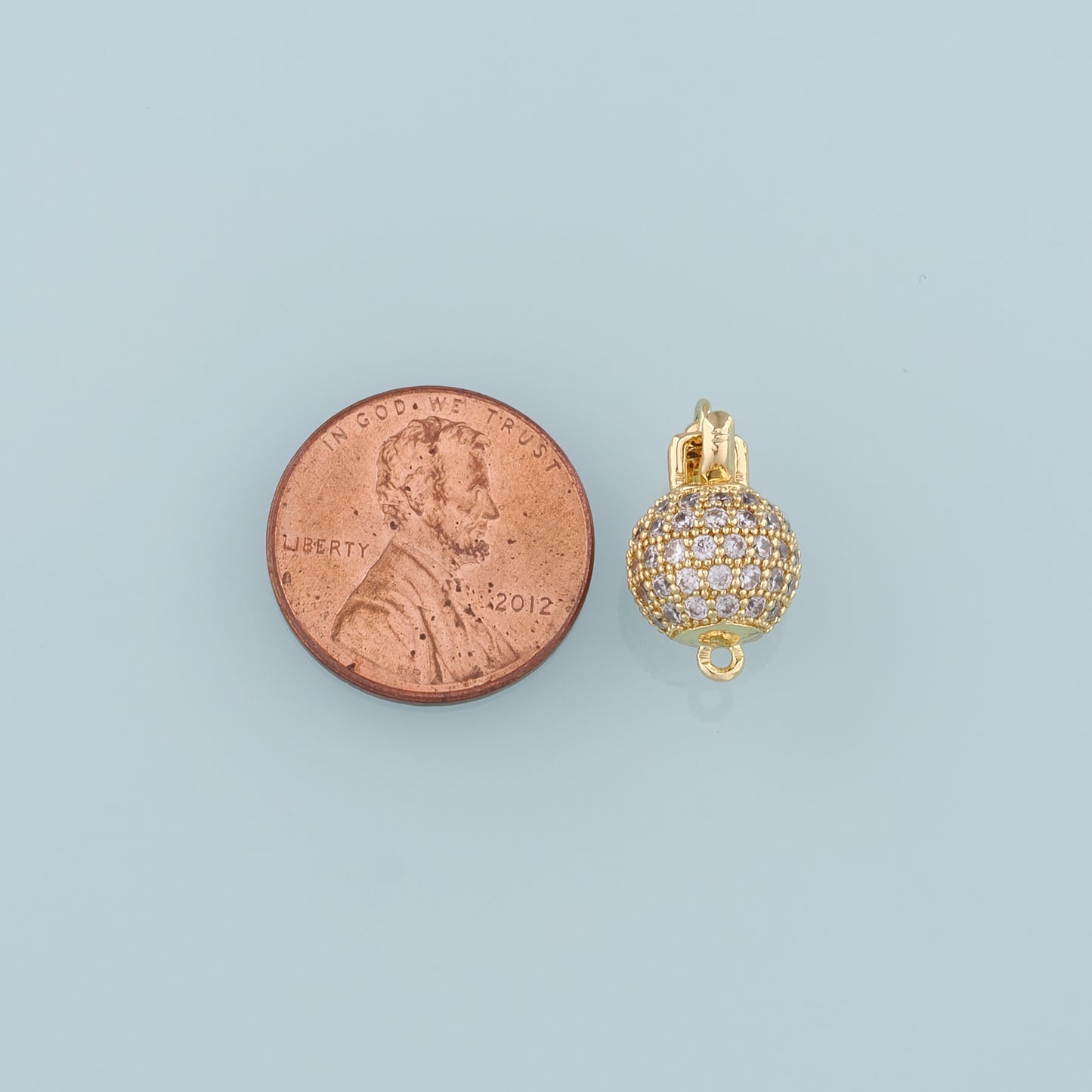 Gold Connector charm,18K Gold Filled Grenade Pendant,CZ Micro Pave Grenade Charm Bracelet Necklace for DIY Jewelry Making Supply
