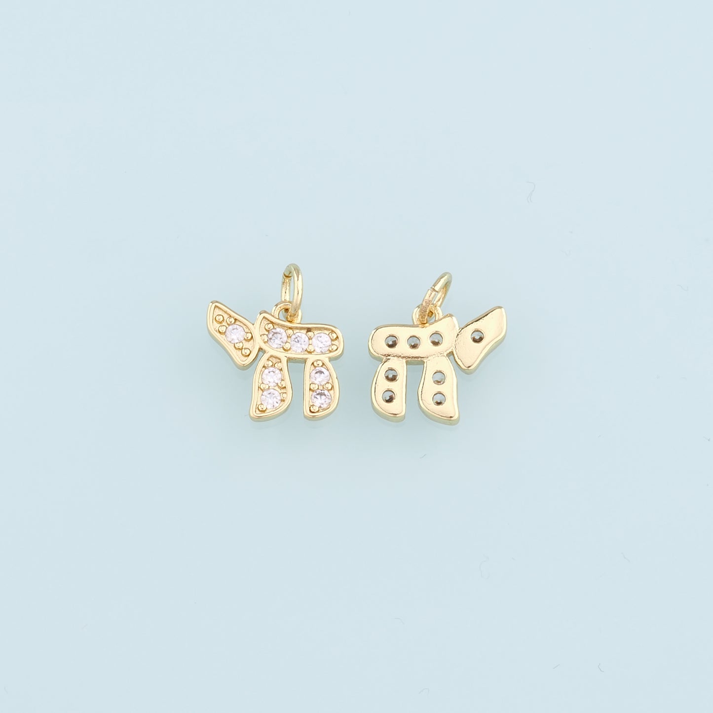 18K Gold Filled Horse Pendant,CZ Micro Pave Horse Charm Bracelet Necklace for DIY Jewelry Making Supply