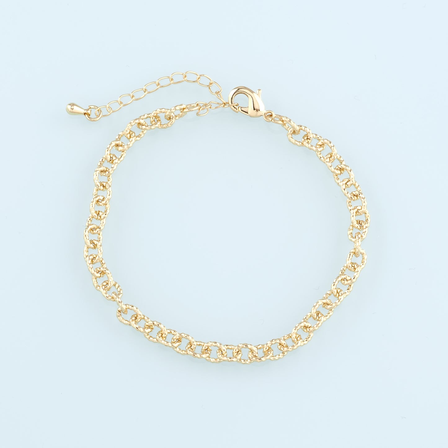 Gold Adjustable Chain,18K Gold Filled Oval Bracelet,Semi Finished Bracelets,Bracelets for Jewelry Making