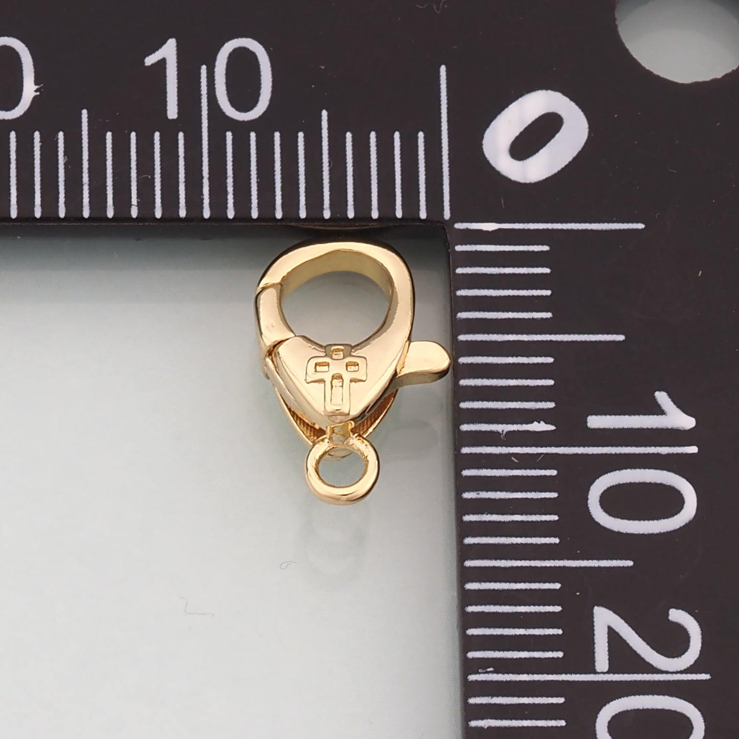 Gold Clasp,18K Gold Filled Cross Lobster Clasp Gold Lobster Claw for DIY Jewelry Finding Necklace Bracelet