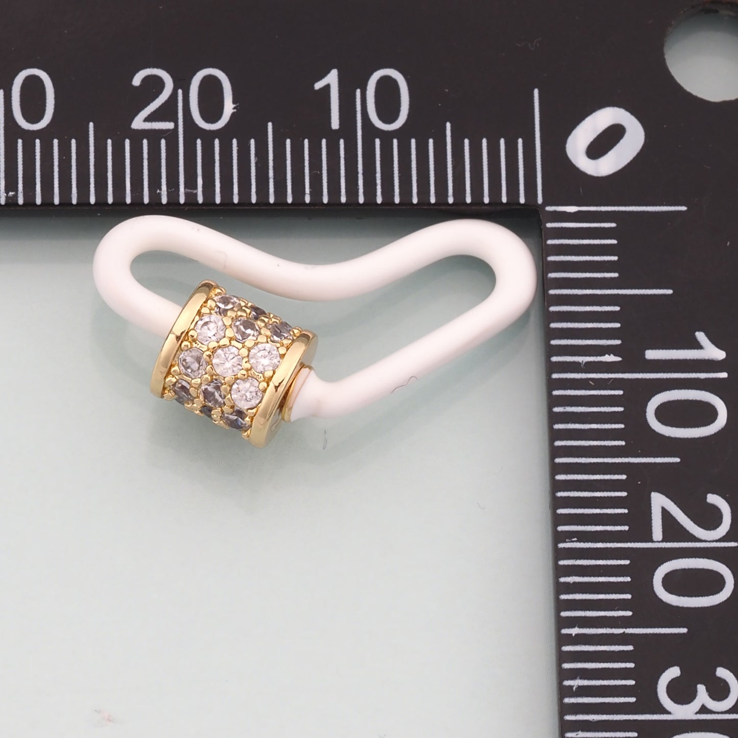 18K Gold Filled Heart Carabiner Clasp,Buckle Clasp,Carabiner Screw Clasp,Turnbuckle for DIY Jewelry