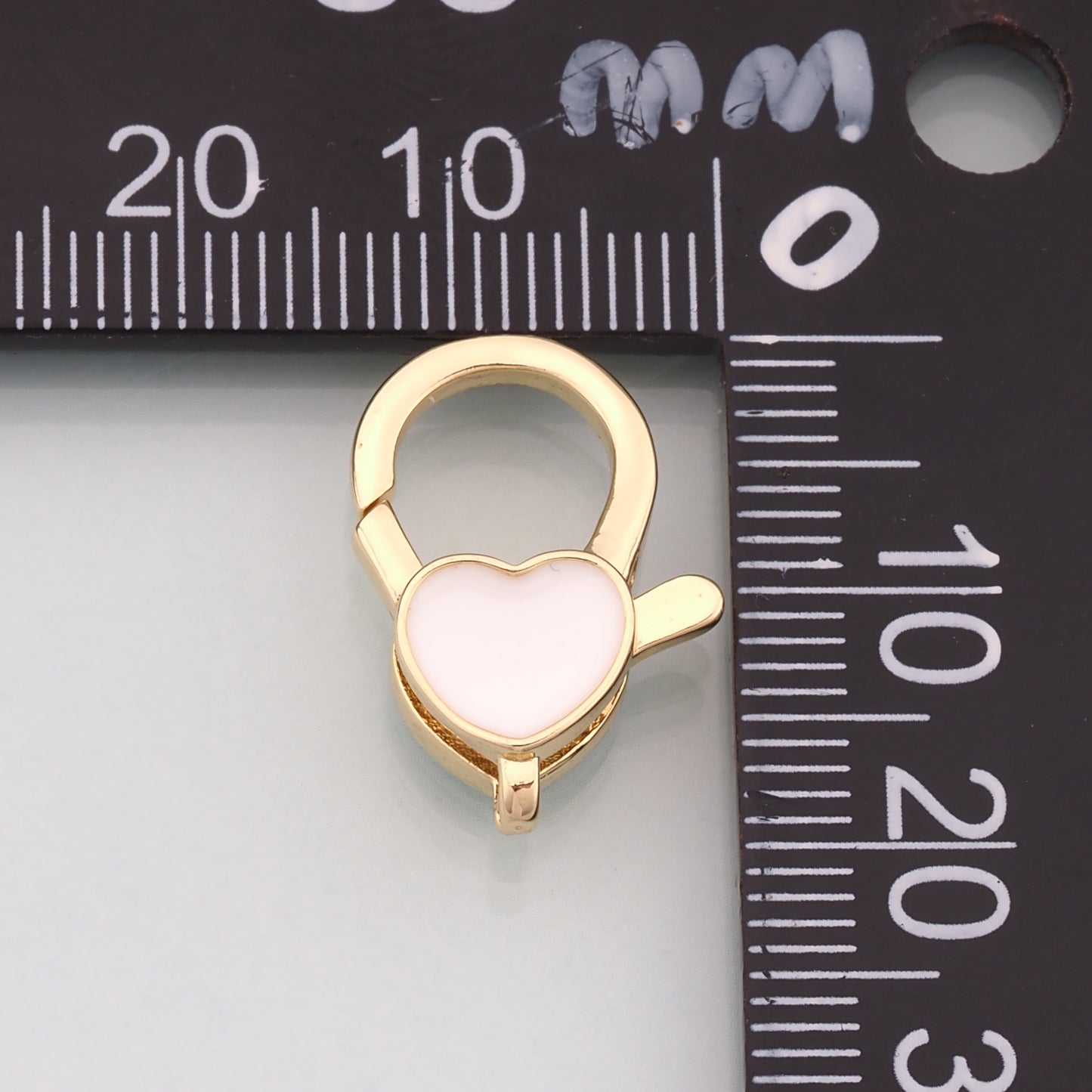 Gold Heart Clasp,18K Gold Filled Lobster Clasp Gold Lobster Claw for DIY Jewelry Finding Necklace Bracelet