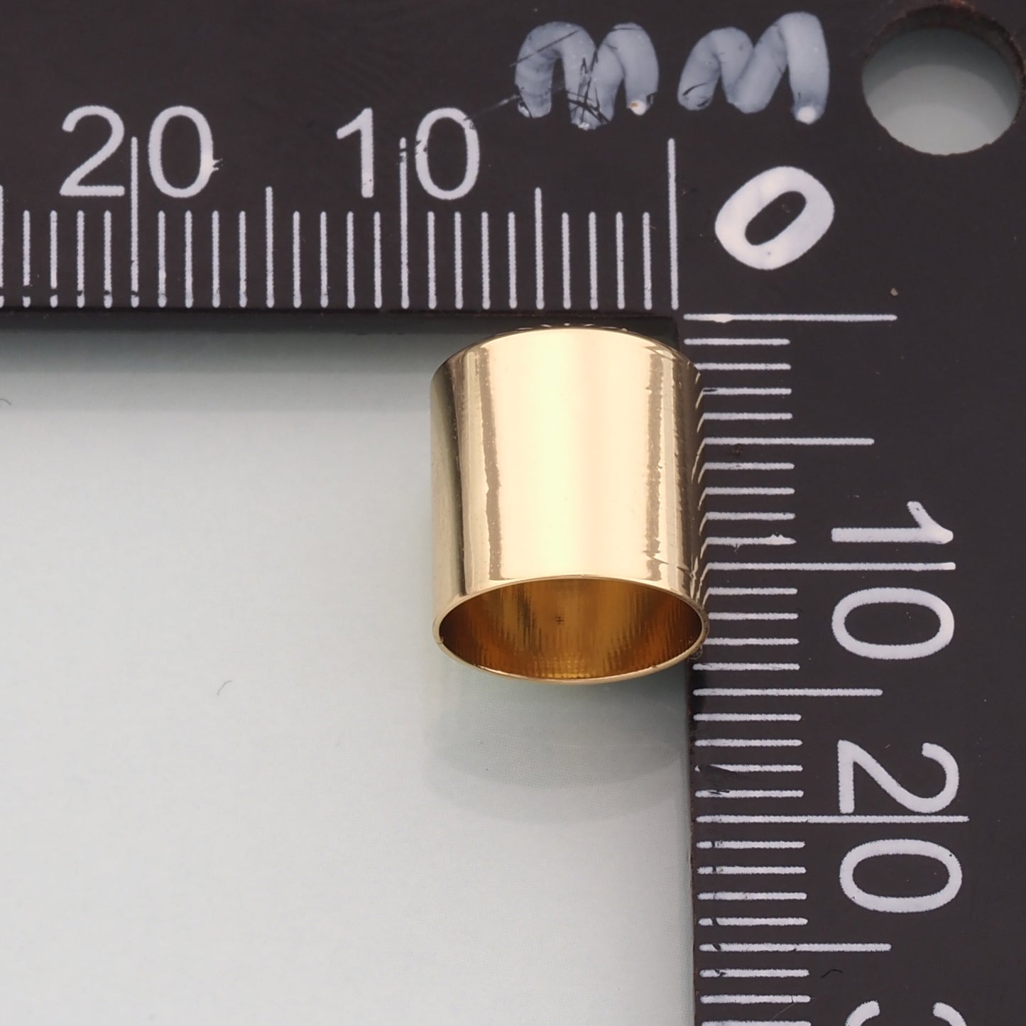18K Gold Filled End Cap Connector, Tube End Cap Clasp for DIY Jewelry Making, Necklace Bracelet Jewelry Findings
