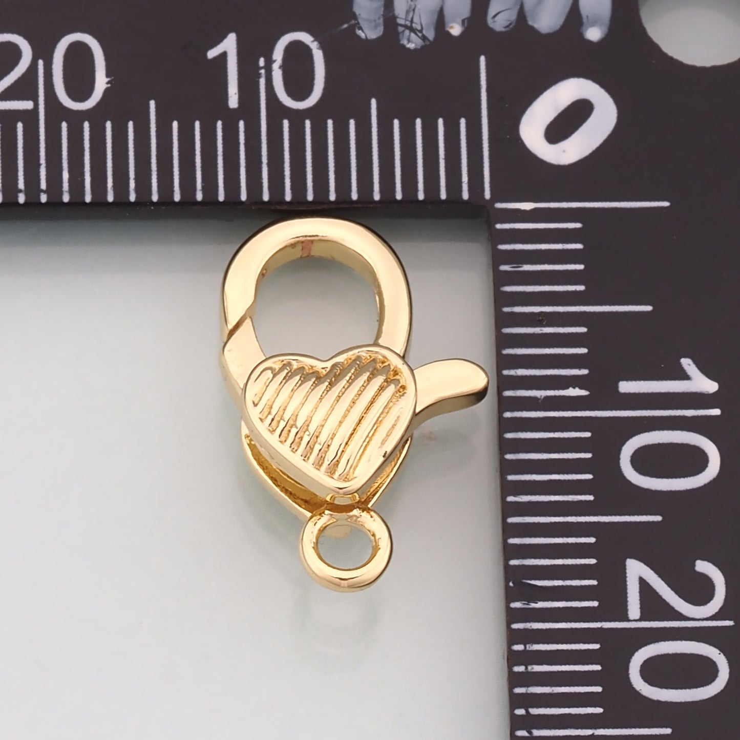 Gold Heart Clasp,18K Gold Filled Lobster Clasp Gold Lobster Claw for DIY Jewelry Finding Necklace Bracelet