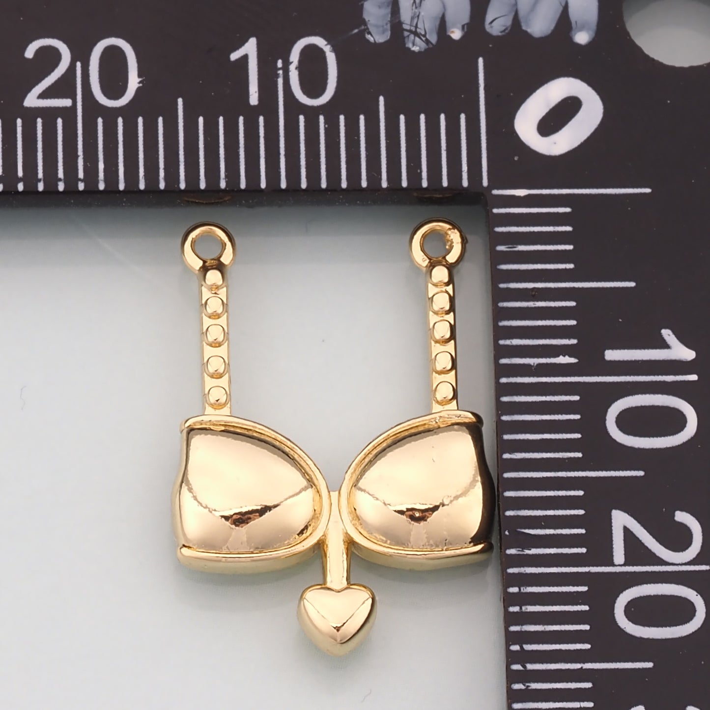 18K Gold Filled Bikini Pendant,Dainty Bikini Charm Bracelet Necklace for DIY Jewelry Making Supply