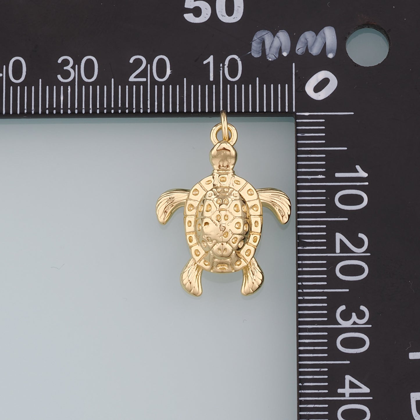 Gold Turtle Charms,18K Gold Filled Turtle Pendant,Turtle Charm Bracelet Necklace for DIY Jewelry Making Supply