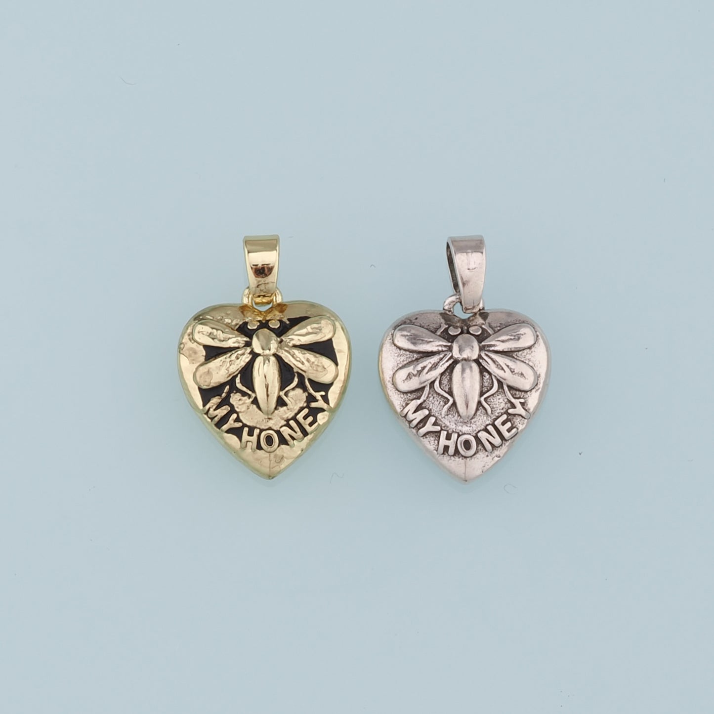 18K Gold Filled Retro Heart Pendant,Dragonfly Charm Bracelet Necklace for DIY Jewelry Making Supply