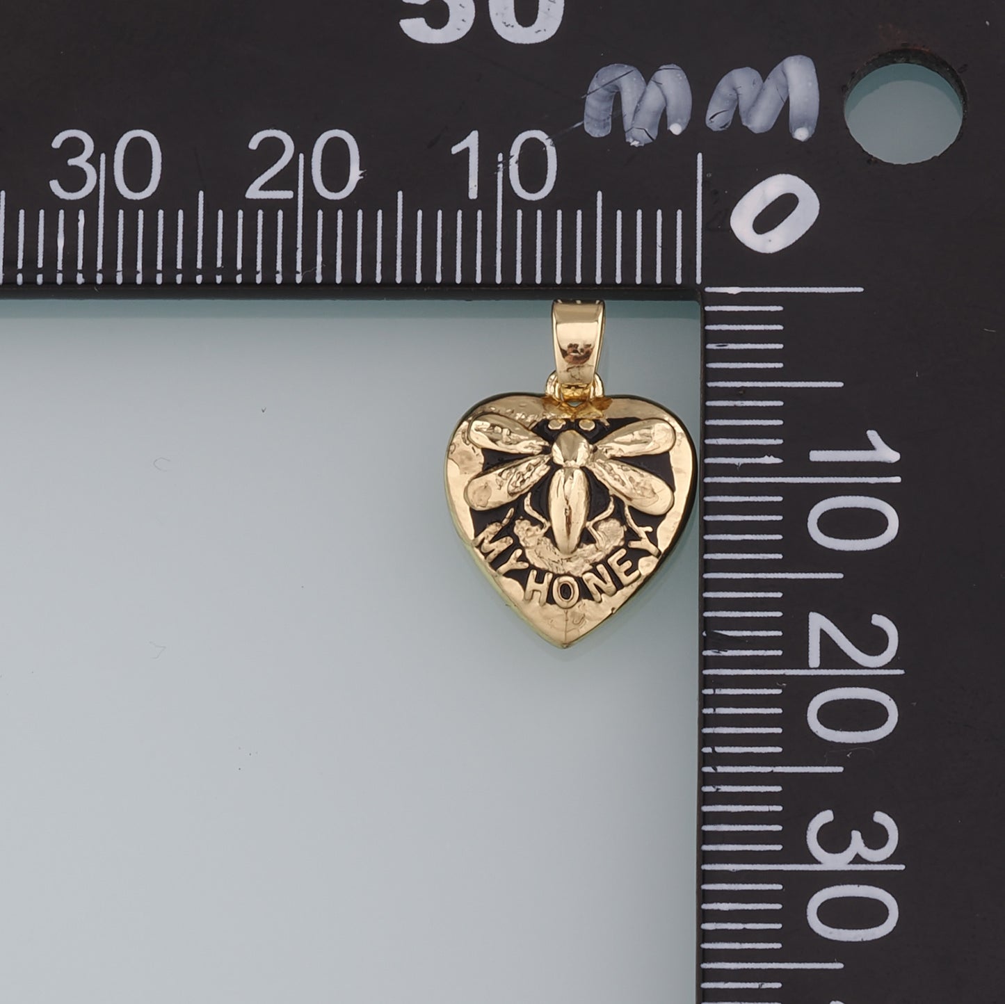 18K Gold Filled Retro Heart Pendant,Dragonfly Charm Bracelet Necklace for DIY Jewelry Making Supply