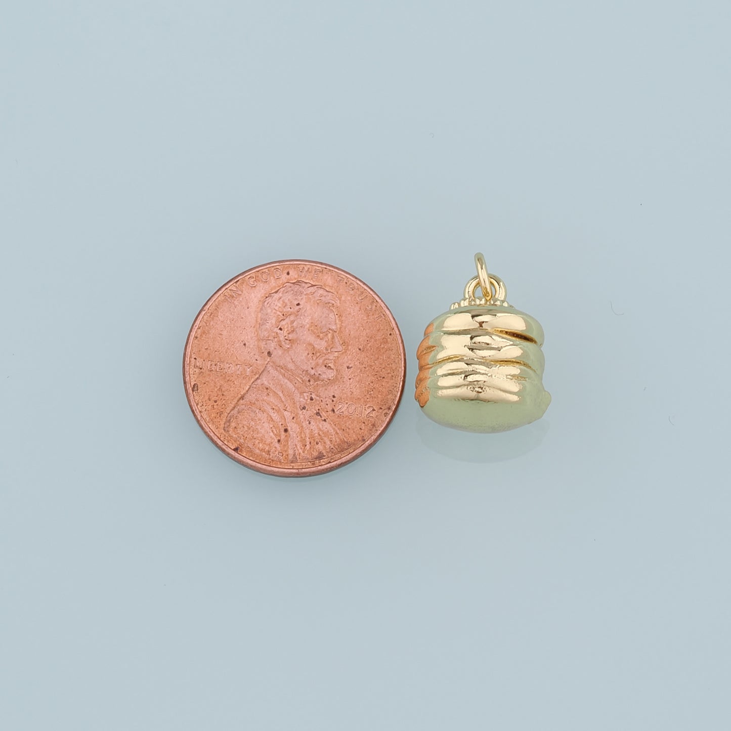 18K Gold Filled Geometry Pendant,Geometry Charm Bracelet Necklace for DIY Jewelry Making Supply