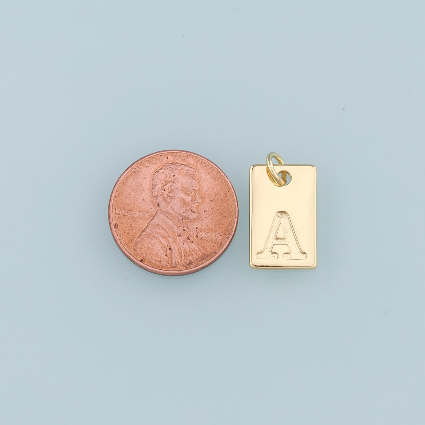 Gold letter Charms,18K Gold Filled letter Pendant,Initial Charm Bracelet Necklace for DIY Jewelry Making Supply