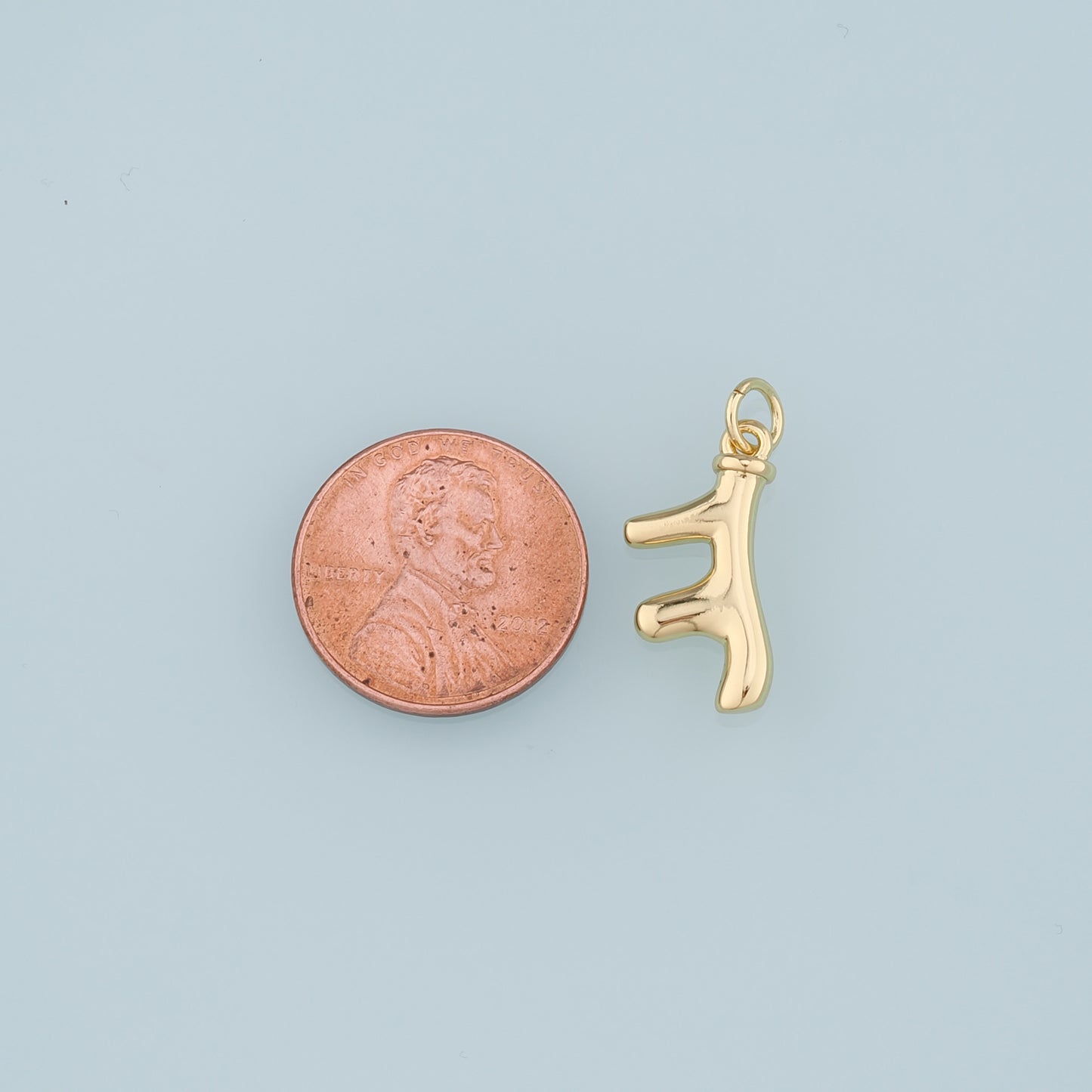 Gold Antler Charms,18K Gold Filled Antler Pendant,Elk Horn Charm Bracelet Necklace for DIY Jewelry Making Supply