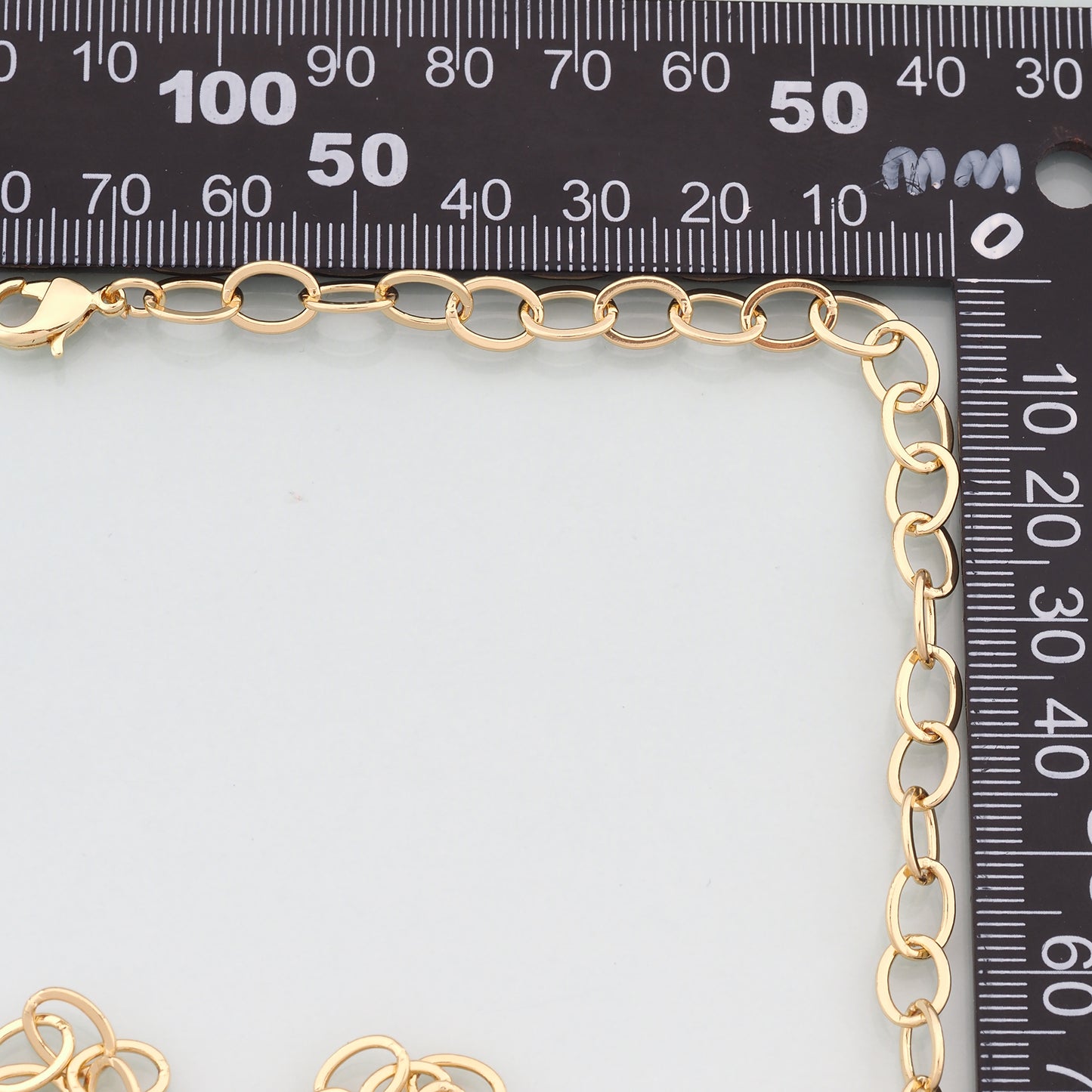 Gold Oval Chain,18K Gold Filled Oval for Necklace Bracelet DIY Jewelry Making Supply