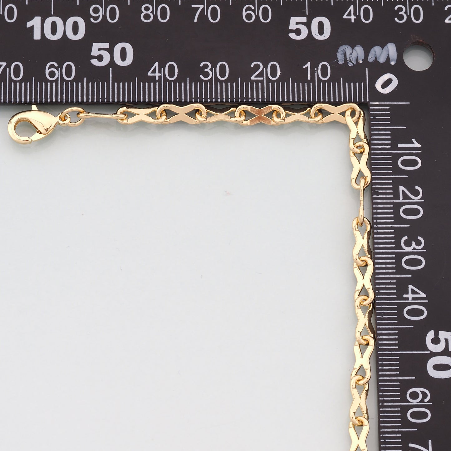 Gold Infinity Chain,18K Gold Filled Infinity for Necklace Bracelet DIY Jewelry Making Supply