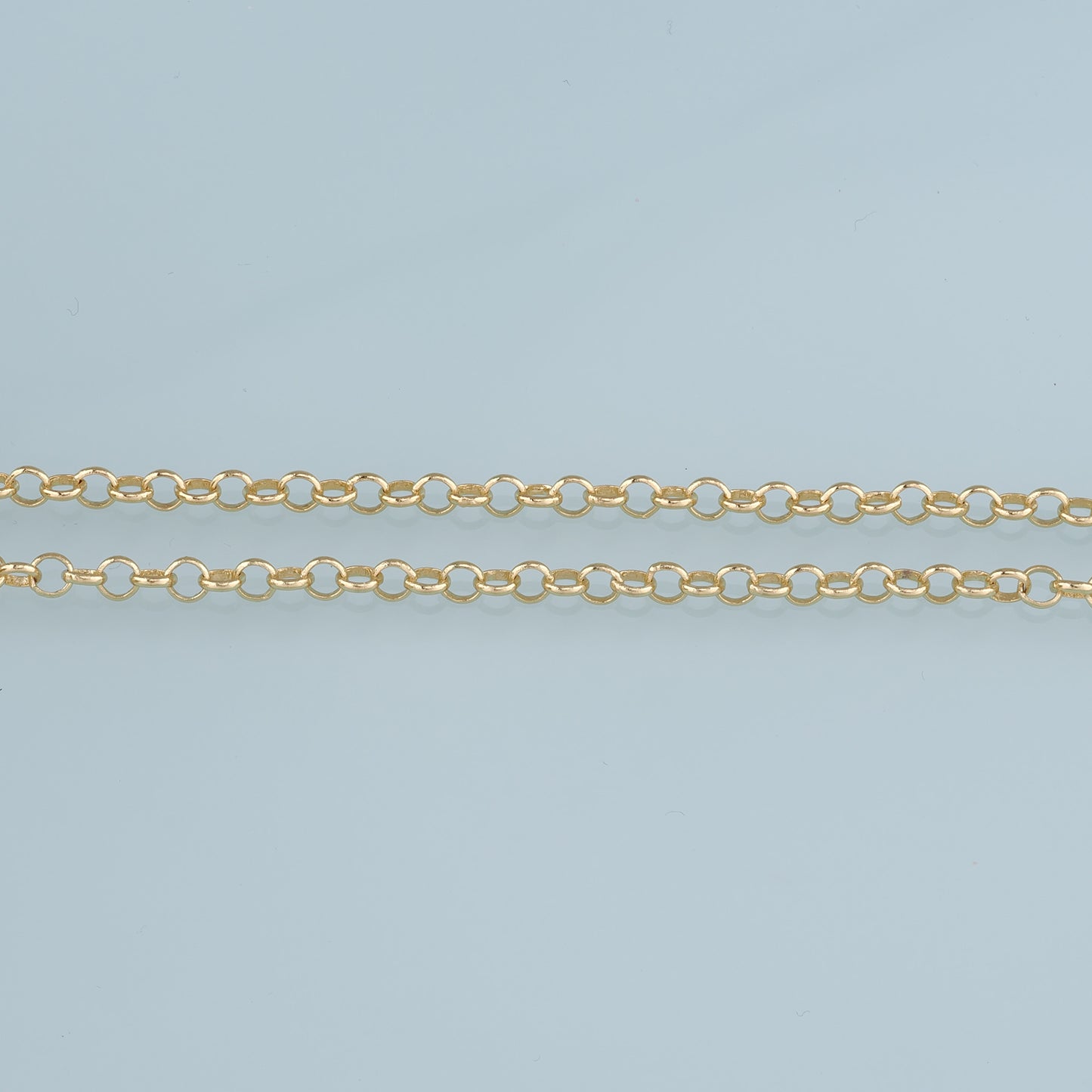 Gold Round Chain,18K Gold Filled Round Chain for Necklace Bracelet DIY Jewelry Making Supply