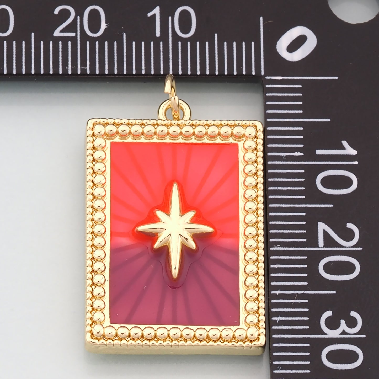 Gold Star Charm,18K Gold Filled North Star Pendant,Enamel Celestial Charm Bracelet Necklace for DIY Jewelry Making Supply