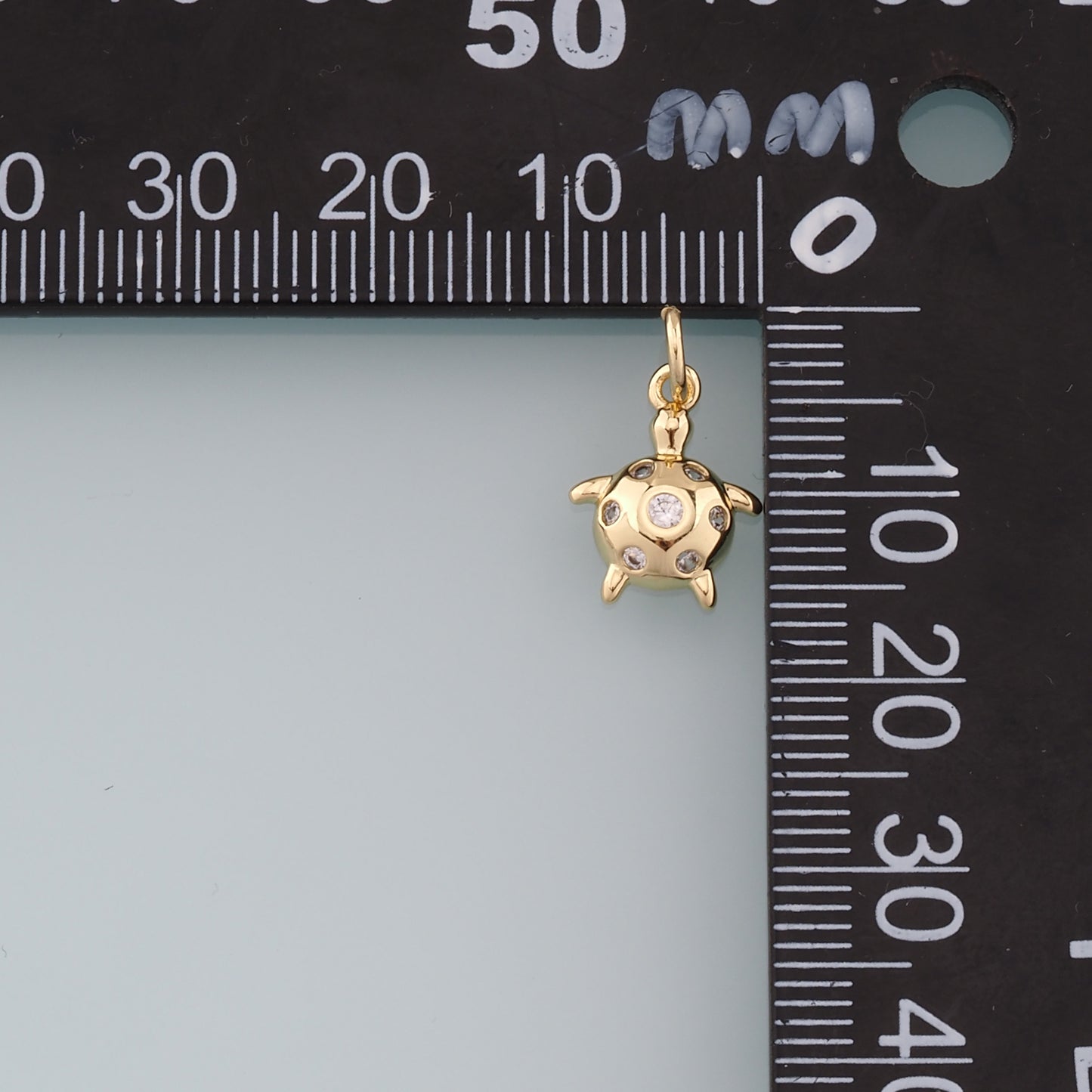 Gold Turtle Charms,18K Gold Filled Turtle Pendant,Turtle Charm Bracelet Necklace for DIY Jewelry Making Supply