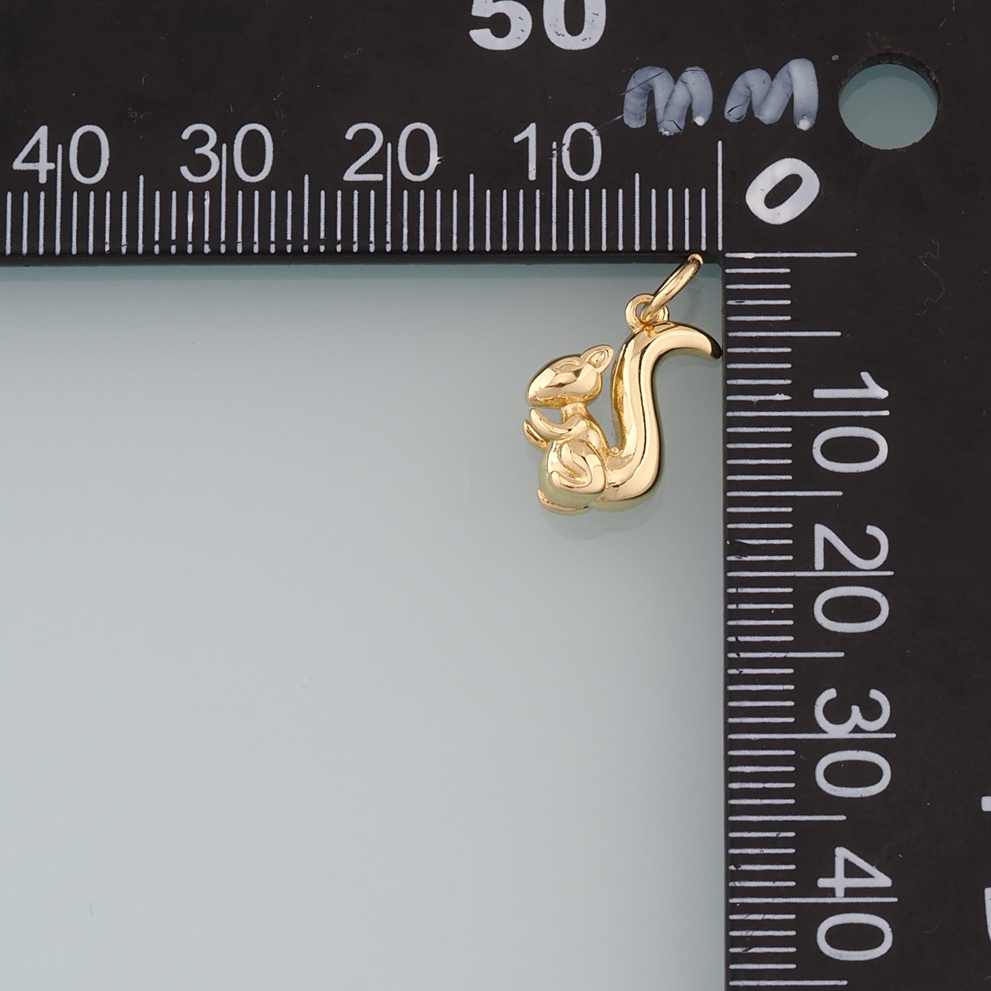 18K Gold Filled Fox Pendant,Fox Charm Bracelet Necklace for DIY Jewelry Making Supply