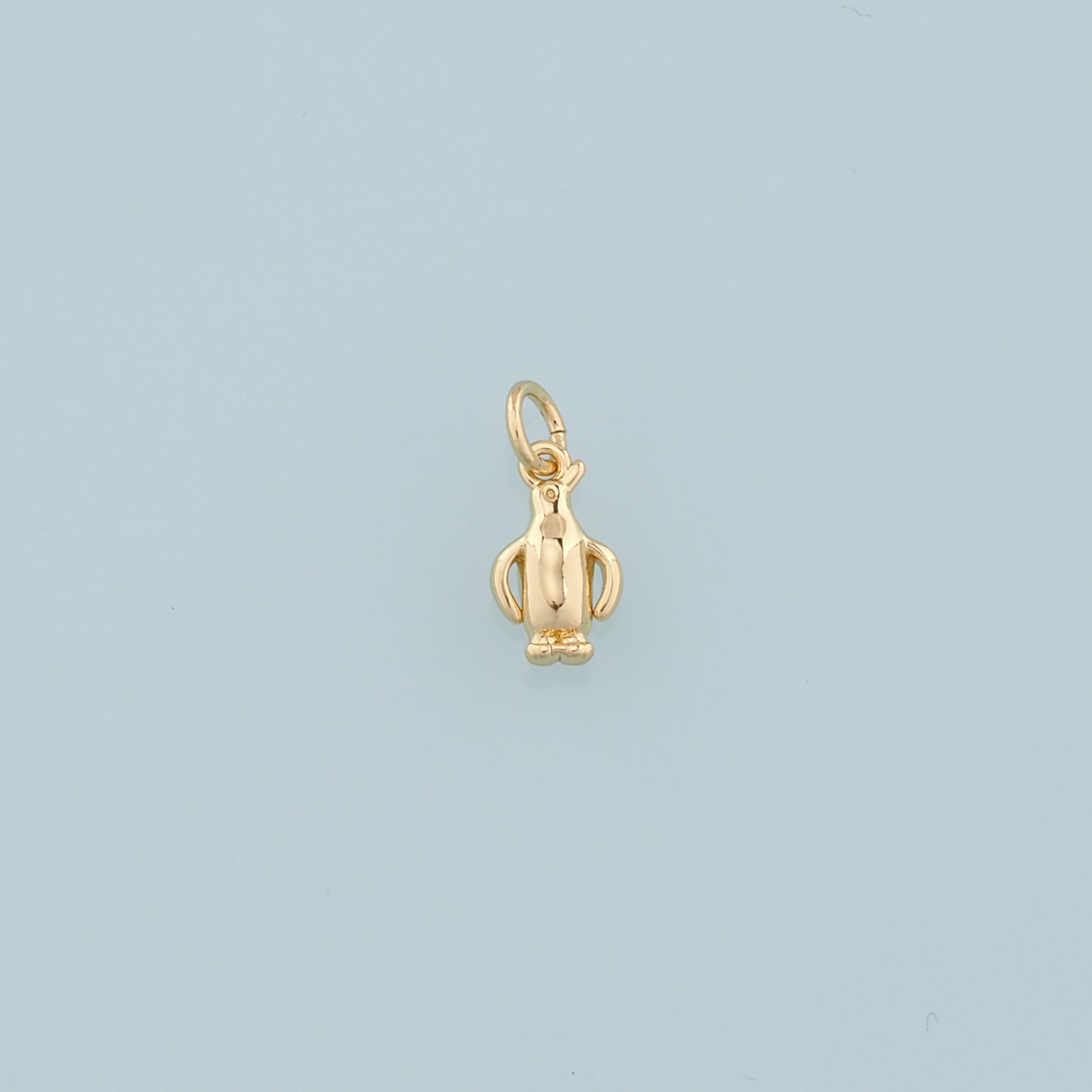 Gold Penguin Charms,18K Gold Filled Penguin Pendant,Animal Charm Bracelet Necklace for DIY Jewelry Making Supply