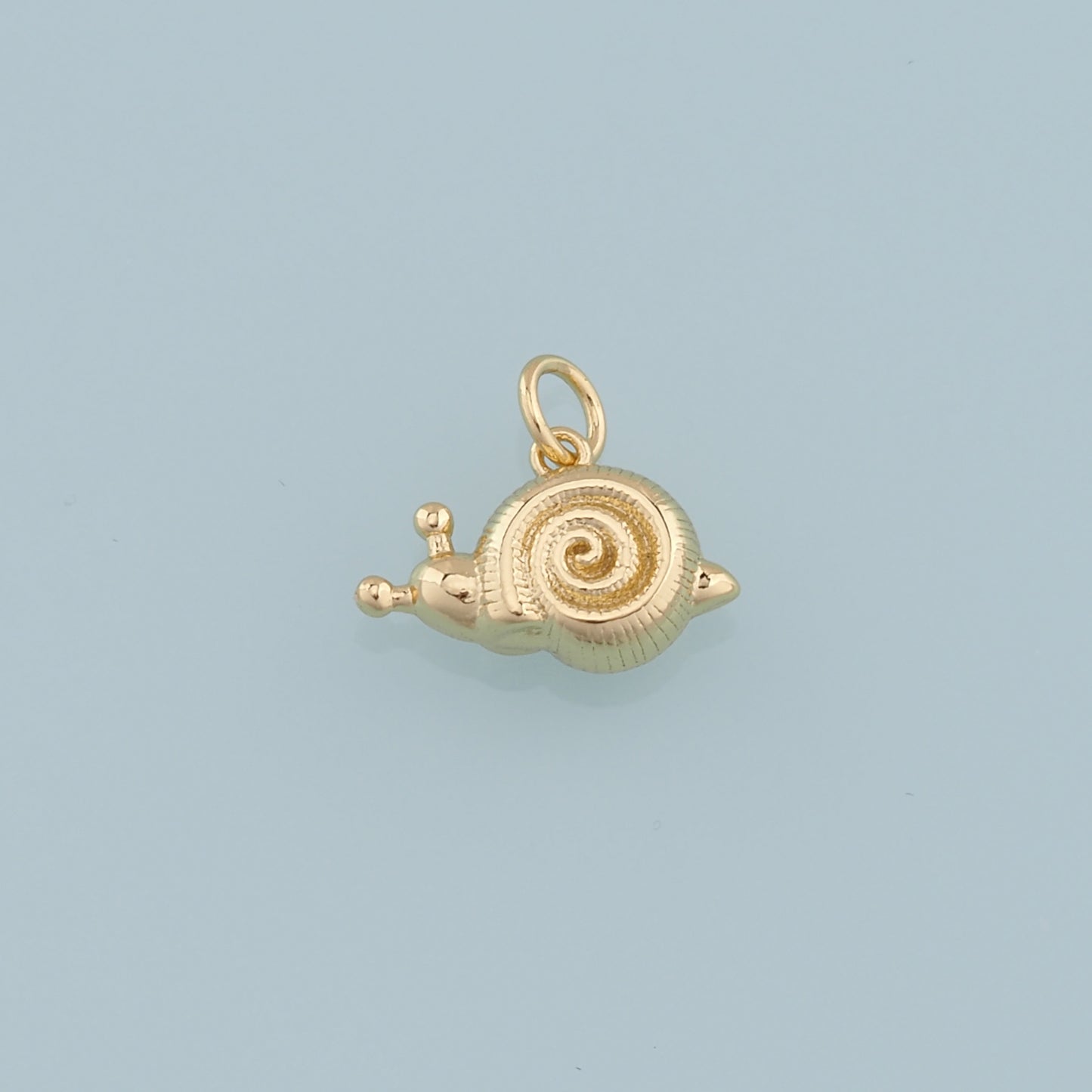 Gold Snails Charms,18K Gold Filled Snails Pendant,Snails Charm Bracelet Necklace for DIY Jewelry Making Supply