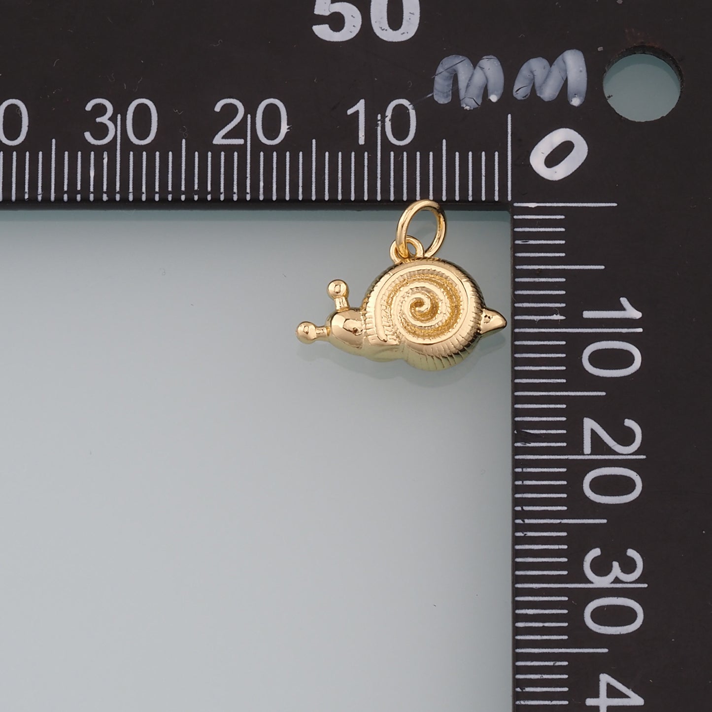 Gold Snails Charms,18K Gold Filled Snails Pendant,Snails Charm Bracelet Necklace for DIY Jewelry Making Supply