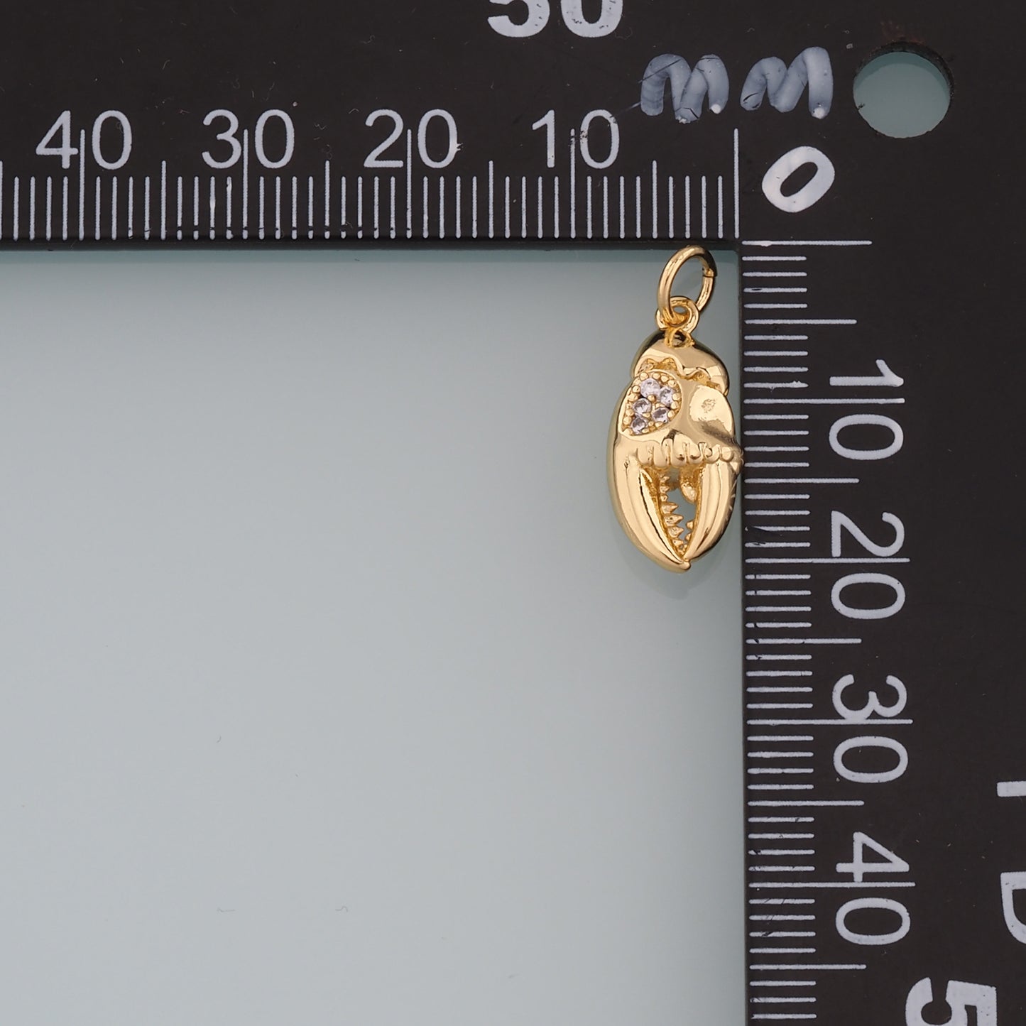 Gold Crab Claws Charms,18K Gold Filled Crab Pendant,Beach Silver Crab Charms Bracelet Necklace for DIY Jewelry Making Supply