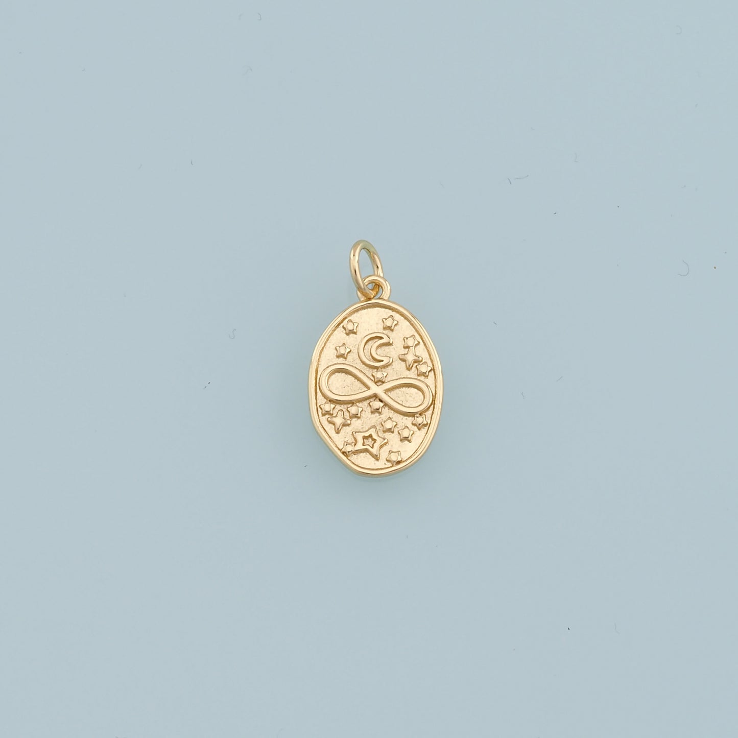 Gold Infinity Charms,18K Gold Filled Infinity Pendant,Star Moon Charm Bracelet Necklace for DIY Jewelry Making Supply
