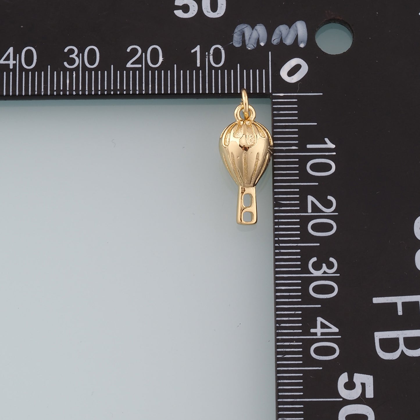 18K Gold Filled Hot Air Balloon Pendant,Balloon Charm Bracelet Necklace for DIY Jewelry Making Supply