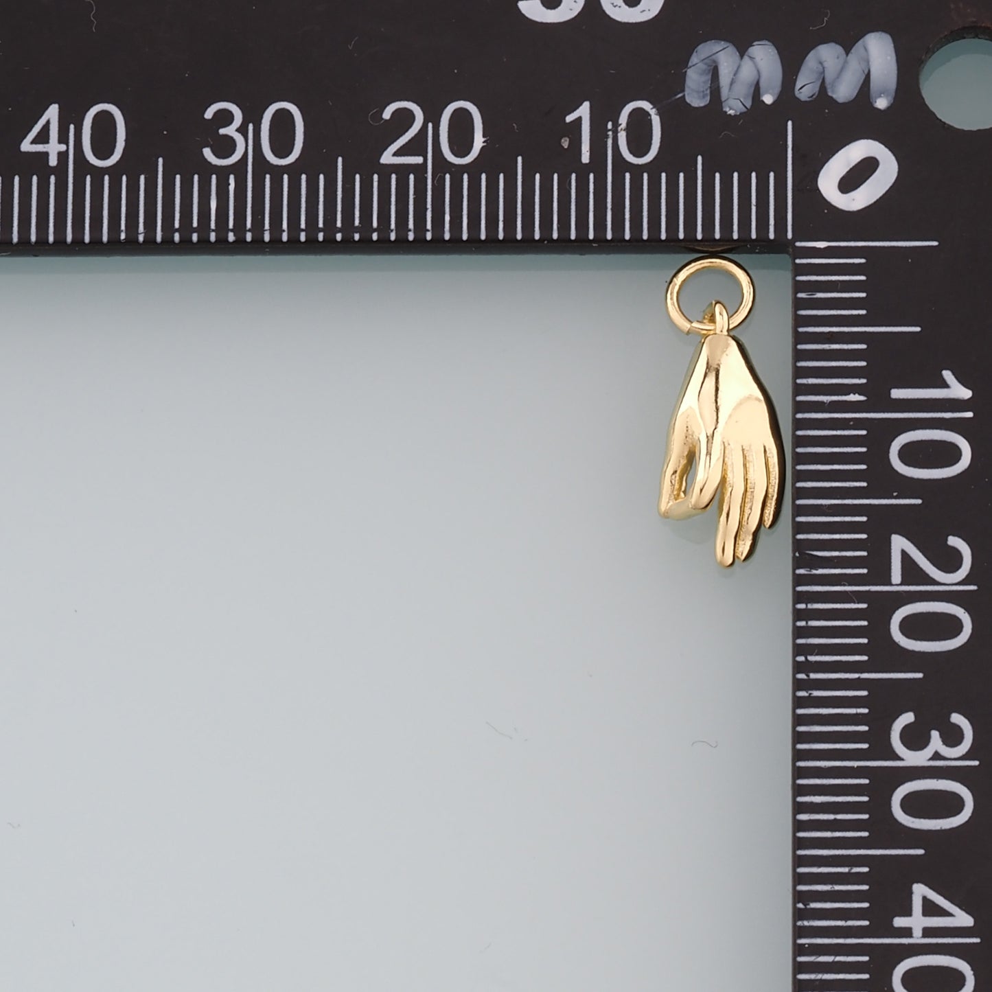 18K Gold Filled Gesture Pendant,OK Gesture Charm Bracelet Necklace for DIY Jewelry Making Supply