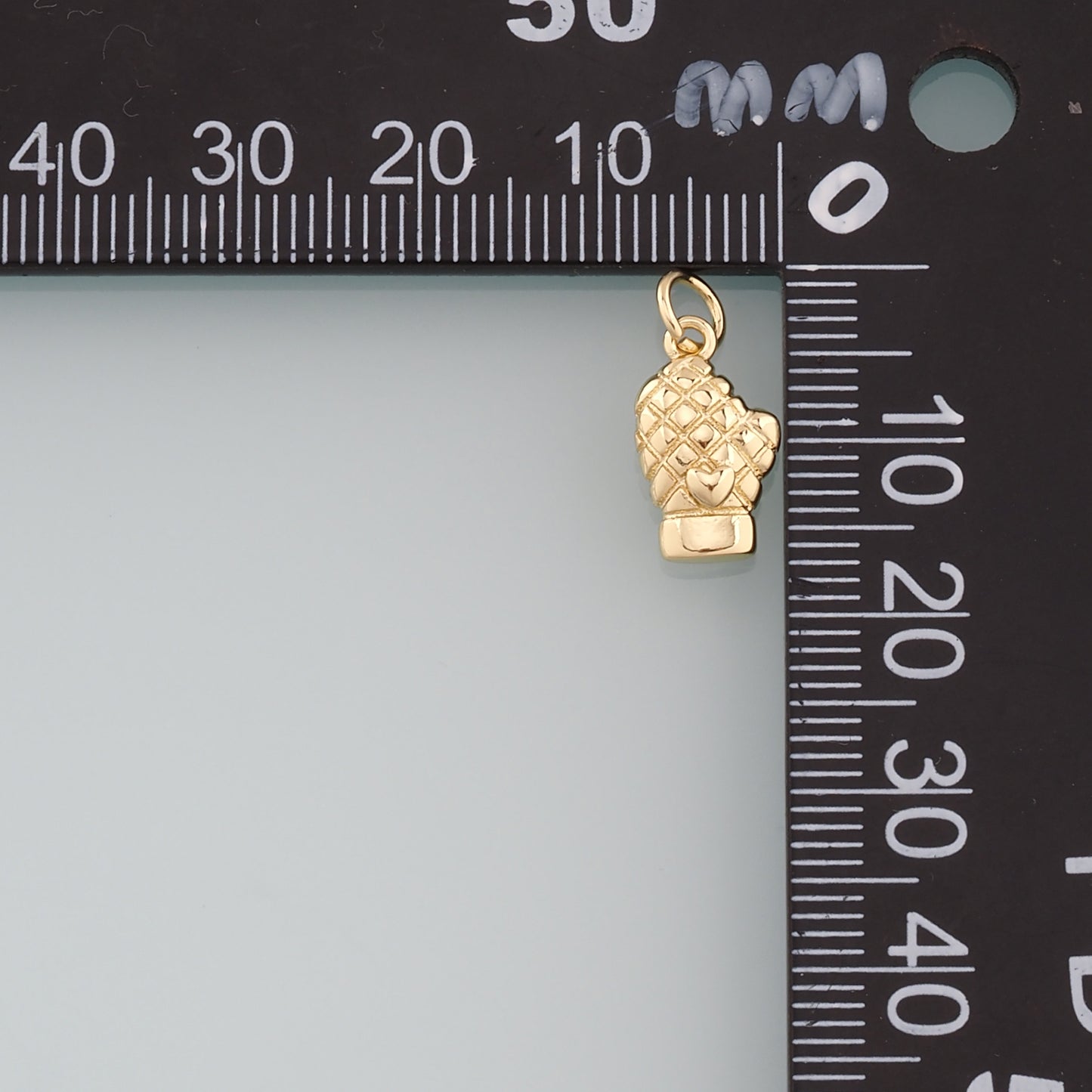 18K Gold Filled Gloves Pendant,Dainty Gloves Charm Bracelet Necklace for DIY Jewelry Making Supply